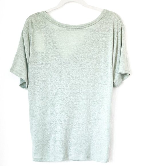 NWT a new day mint green twist front v-neck top - Picture 3 of 4